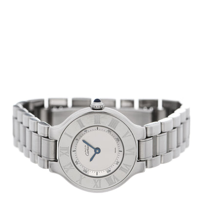 Cartier Stainless Steel 28mm Must De 21 Quartz Watch 2 of 4