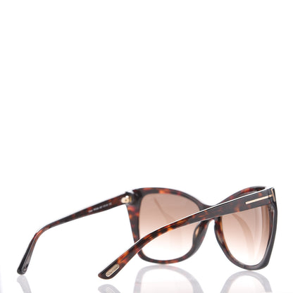 Tom Ford Carli Oversize Square Cateye Sunglasses TF295 Havana Brown 3 of 7