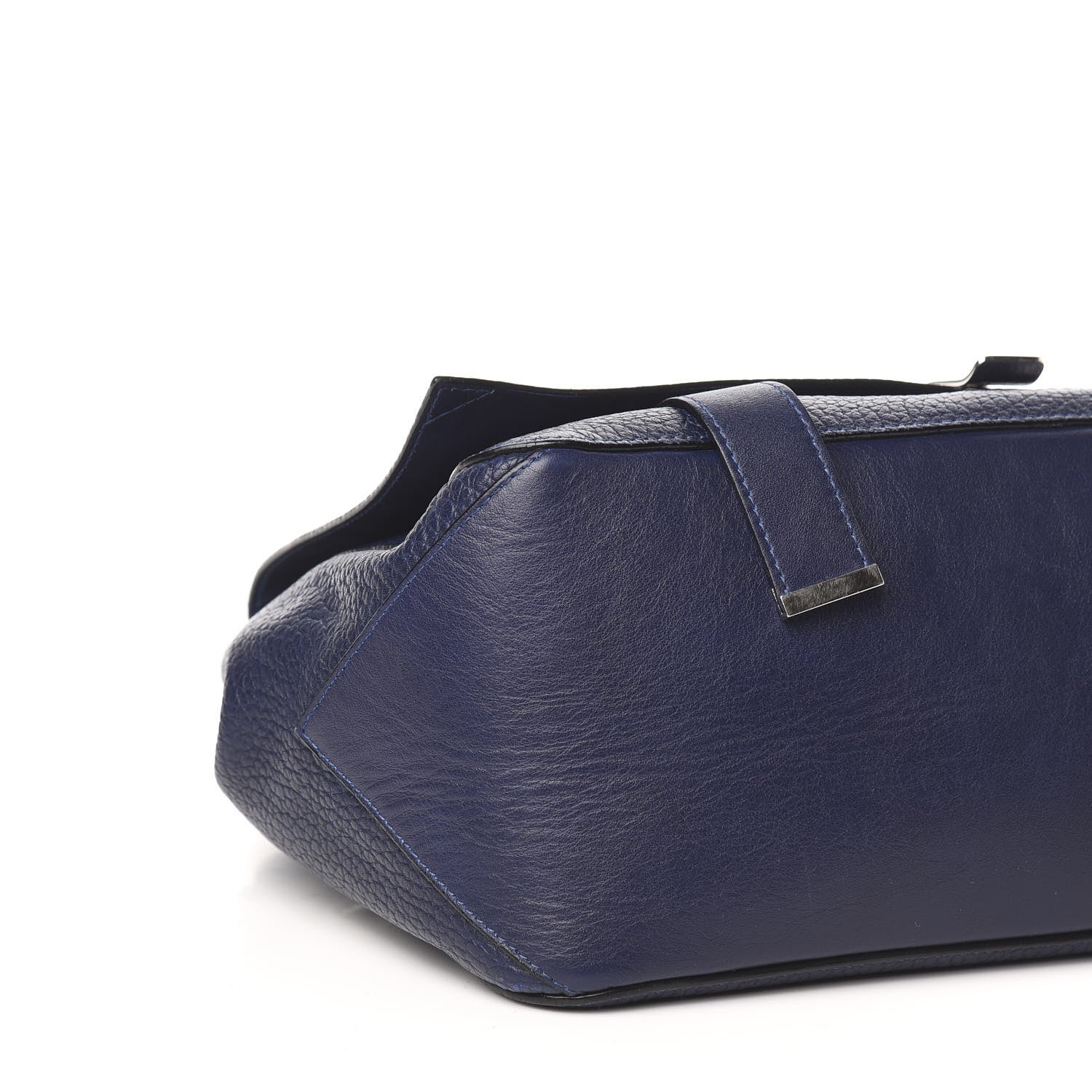 Proenza Schouler Pebbled Calfskin Double Sided PS Courier Bag Indigo 7 of 9