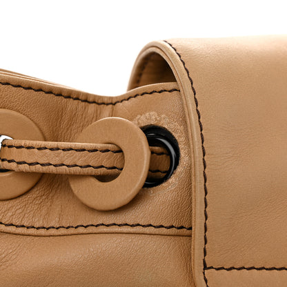 Chanel Lambskin CC Drawstring Backpack Beige 10 of 12