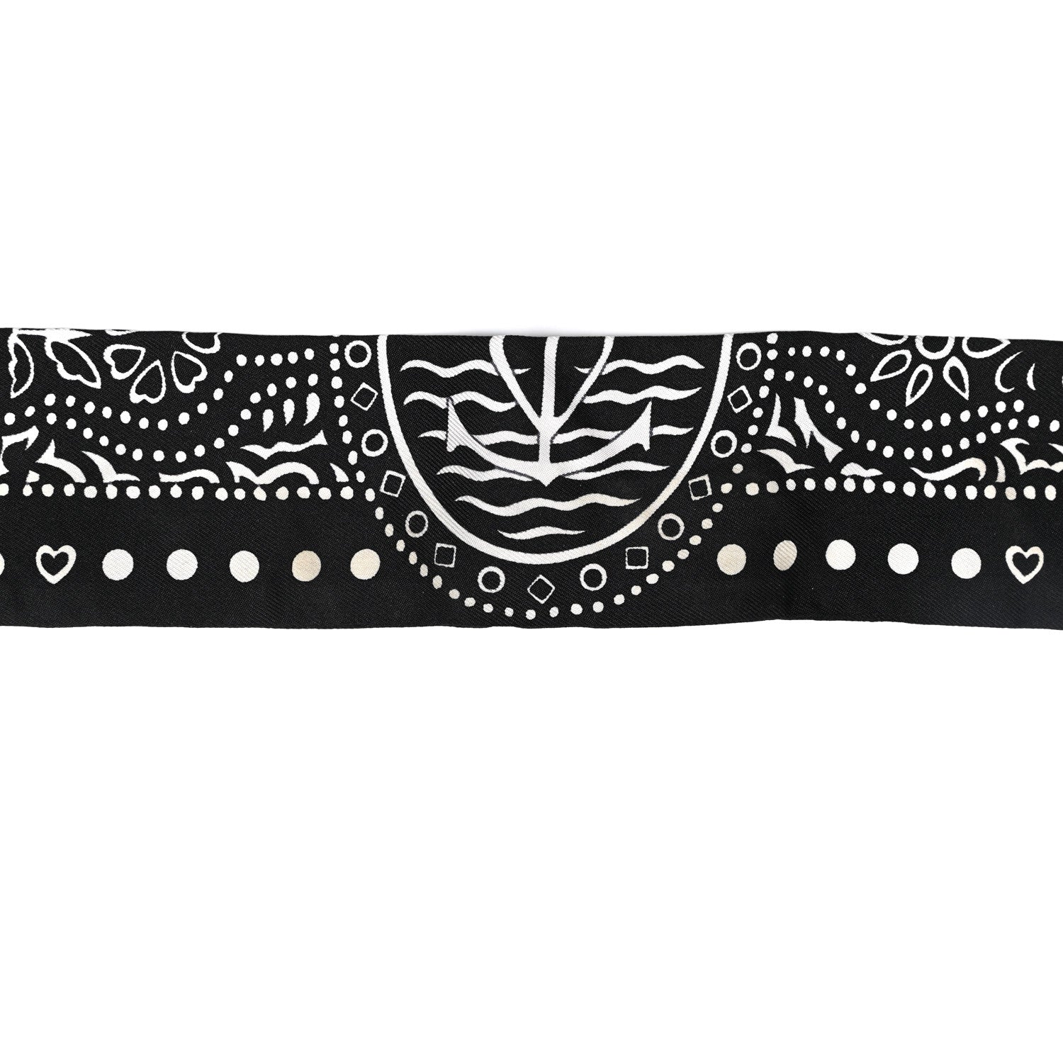 Hermes Silk Entre Ciel Et Mer Twilly Black White 5 of 5