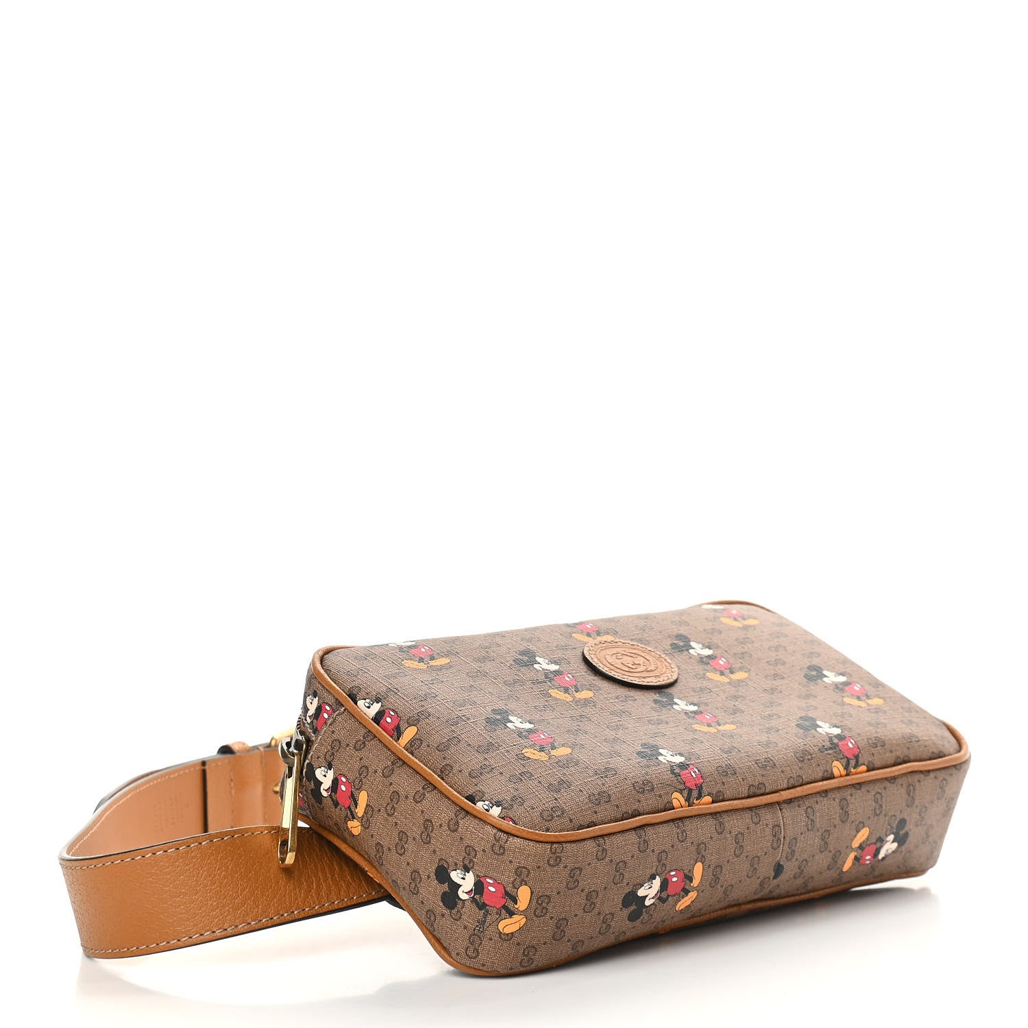 Gucci X DISNEY Mini Vintage GG Supreme Monogram Mickey Mouse Small Belt Bag Beige Vintage Sun Oil 4 of 10