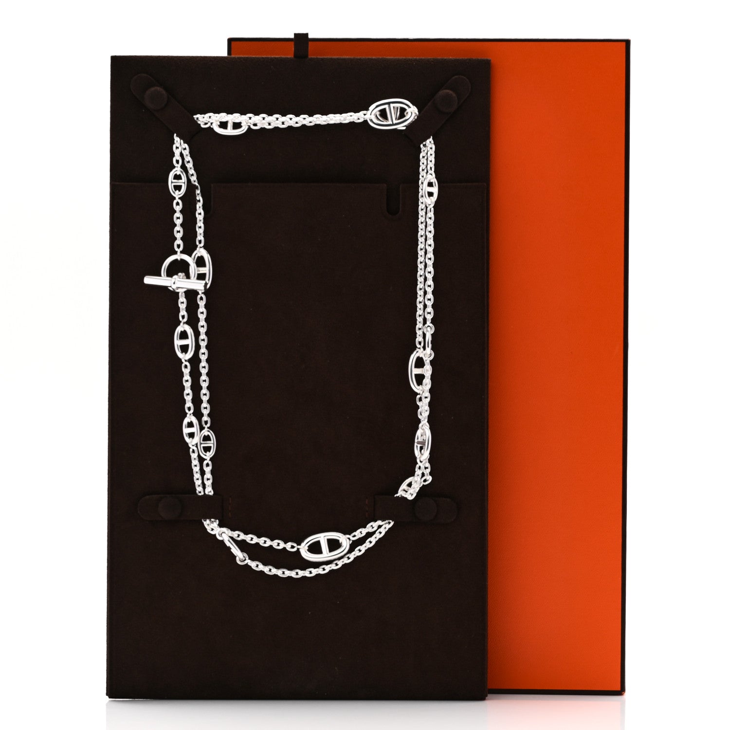 Hermes Sterling Silver Farandole Necklace 120 6 of 6
