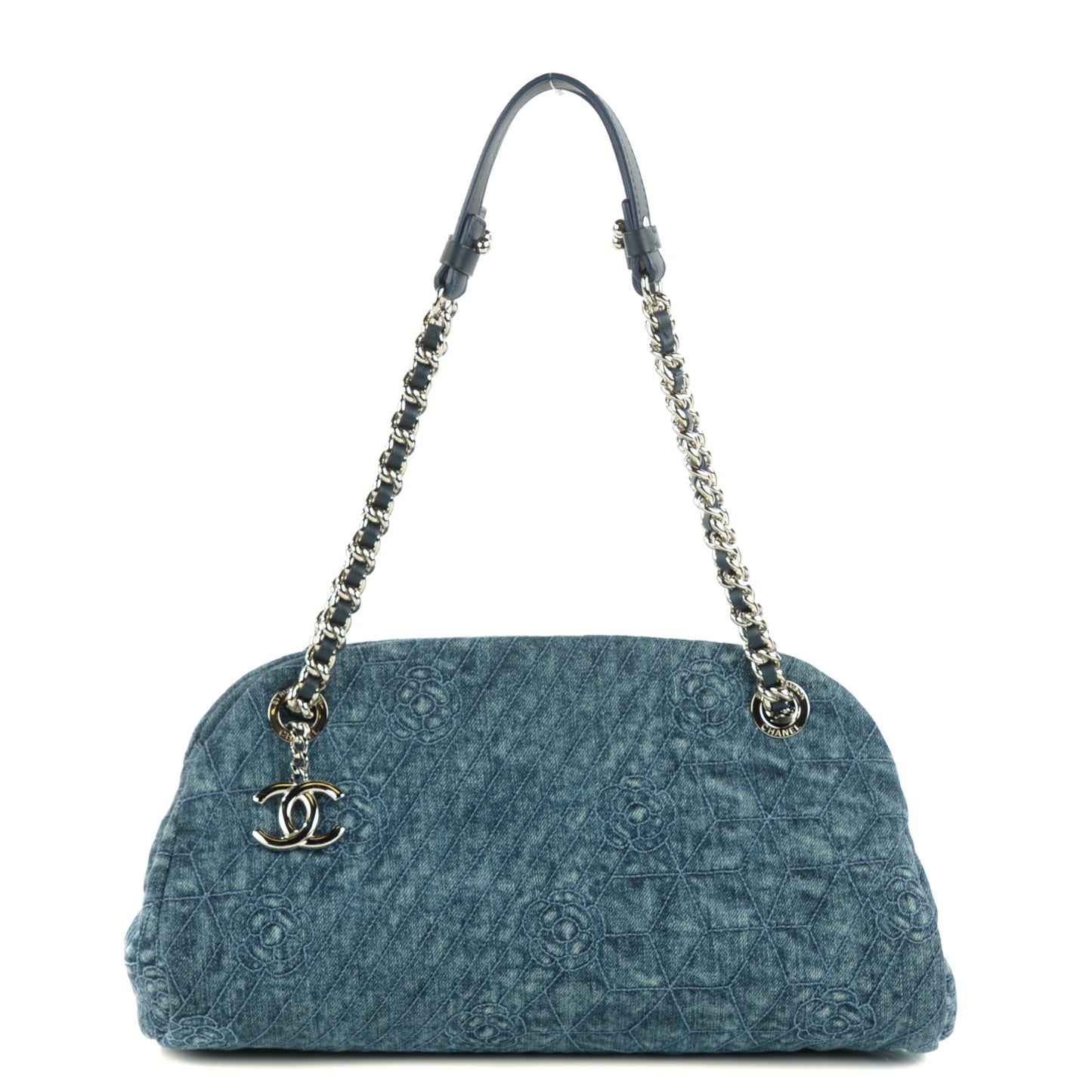Denim Camellia Embroidered Medium Just Mademoiselle Medium