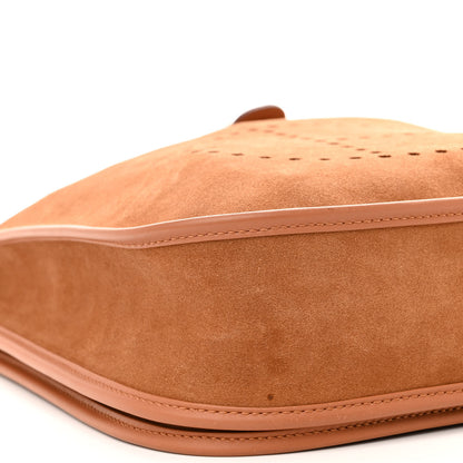 Hermes Grizzly Calfskin Swift Evelyne III PM Chamois Gold 9 of 10