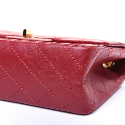 Chanel Aged Calfskin Quilted 2.55 Reissue Mini Flap Red 7 of 14