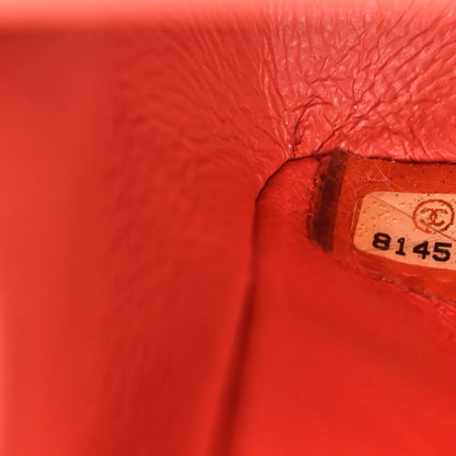 Chanel Caviar Quilted Medium Double Flap Light Red 7 of 10