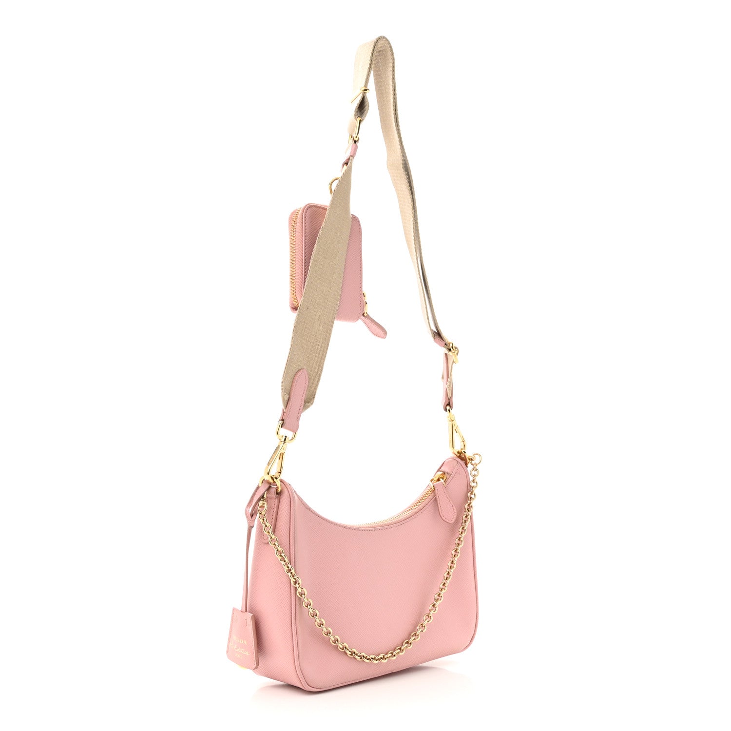 Prada Saffiano Lux Re-Edition 2005 Shoulder Bag Alabastro 3 of 11