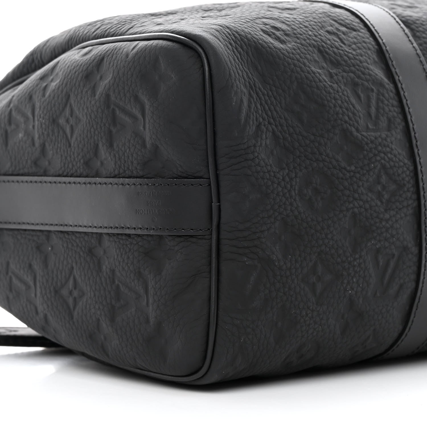 Louis Vuitton Monogram Taurillon Keepall Bandouliere 35 Black 8 of 10