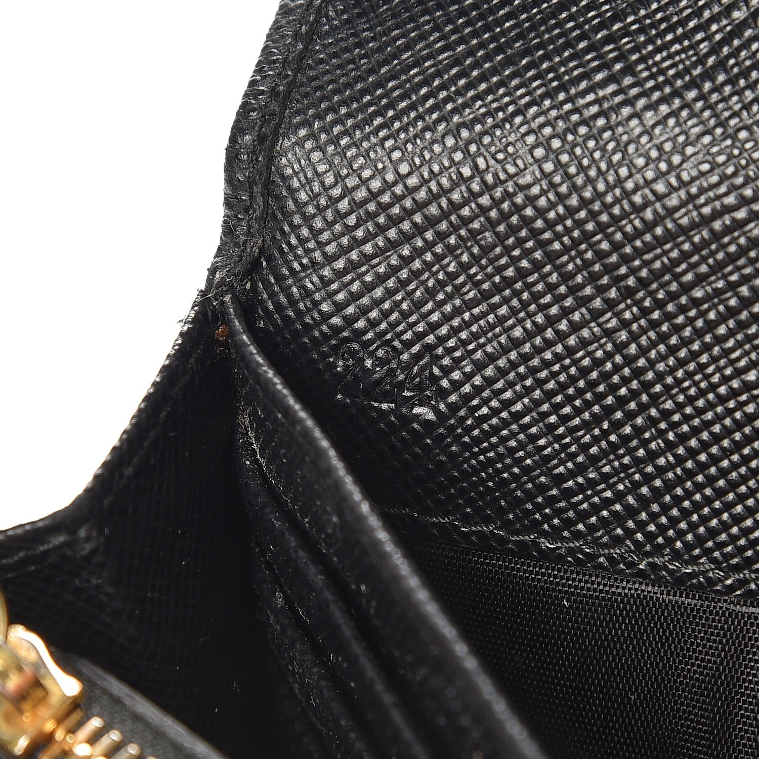 Prada Saffiano Metal Continental Flap Wallet Nero Black 7 of 7