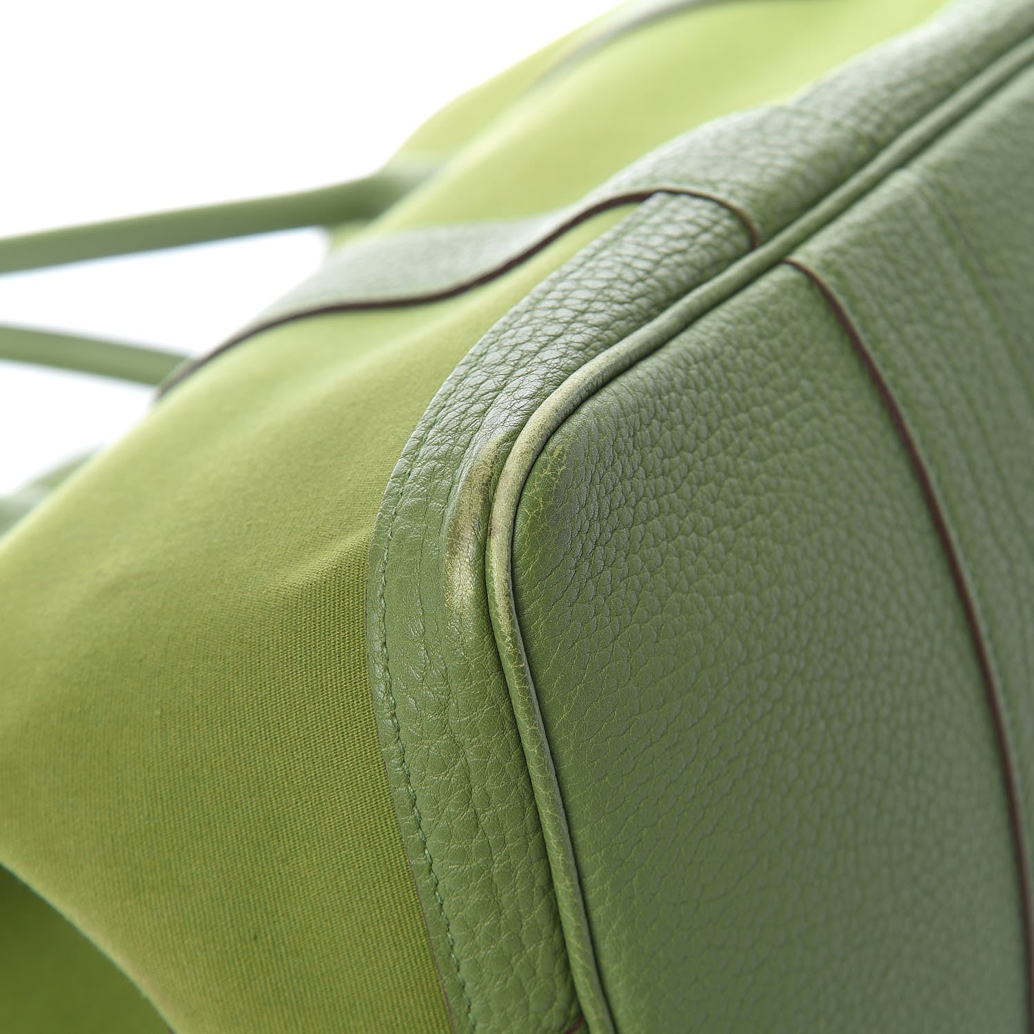 Hermes Toile Buffle Gala Garden Party 36 MM Tote Vert Anis 12 of 16