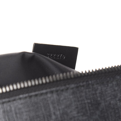 Gucci GG Supreme Monogram Crossbody Messenger Bag Black Grey 6 of 10