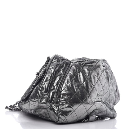 Chanel Iridescent Calfskin Backpack Is Back Silver 4 of 7
