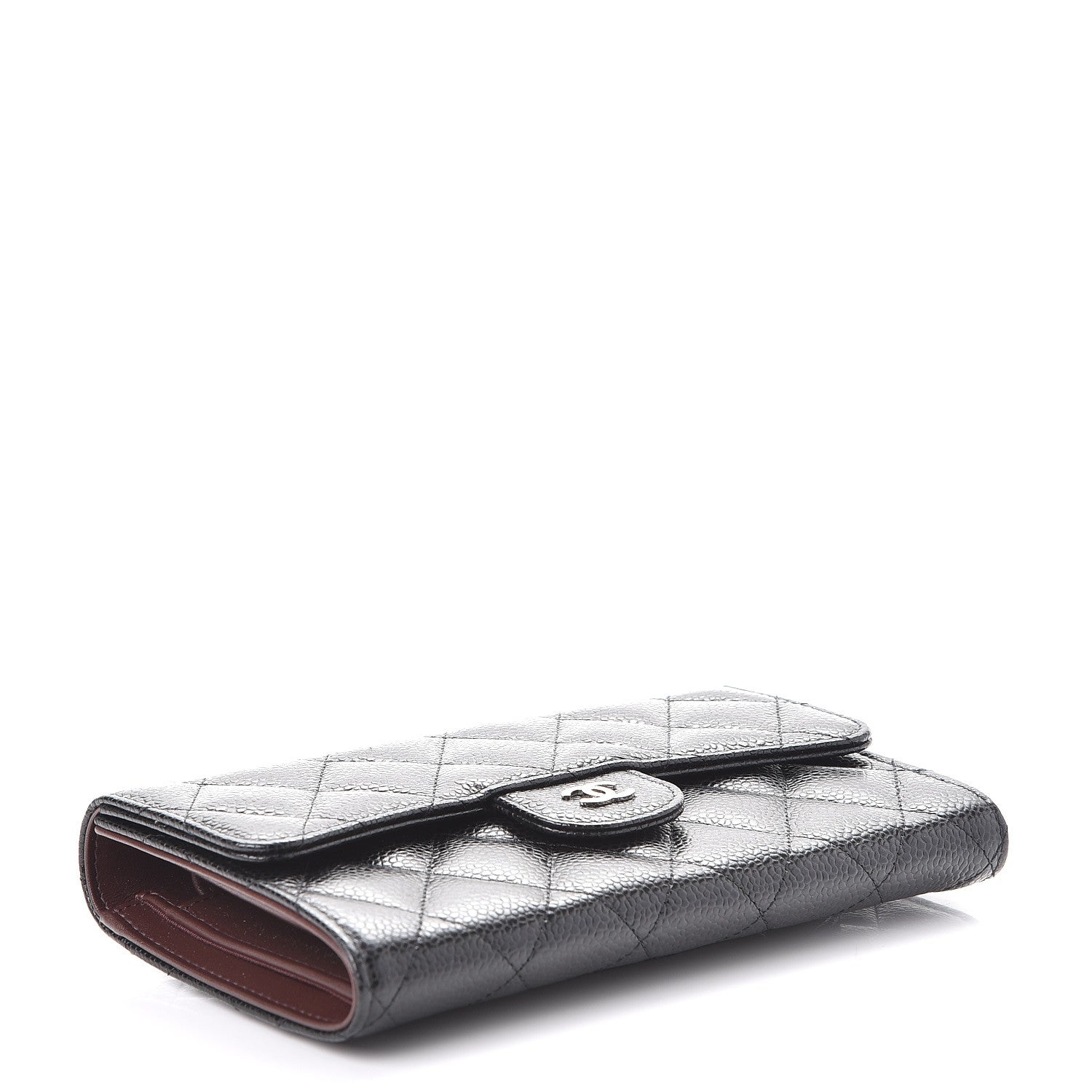 Chanel Caviar Quilted Large Flap Wallet Black 4 of 8