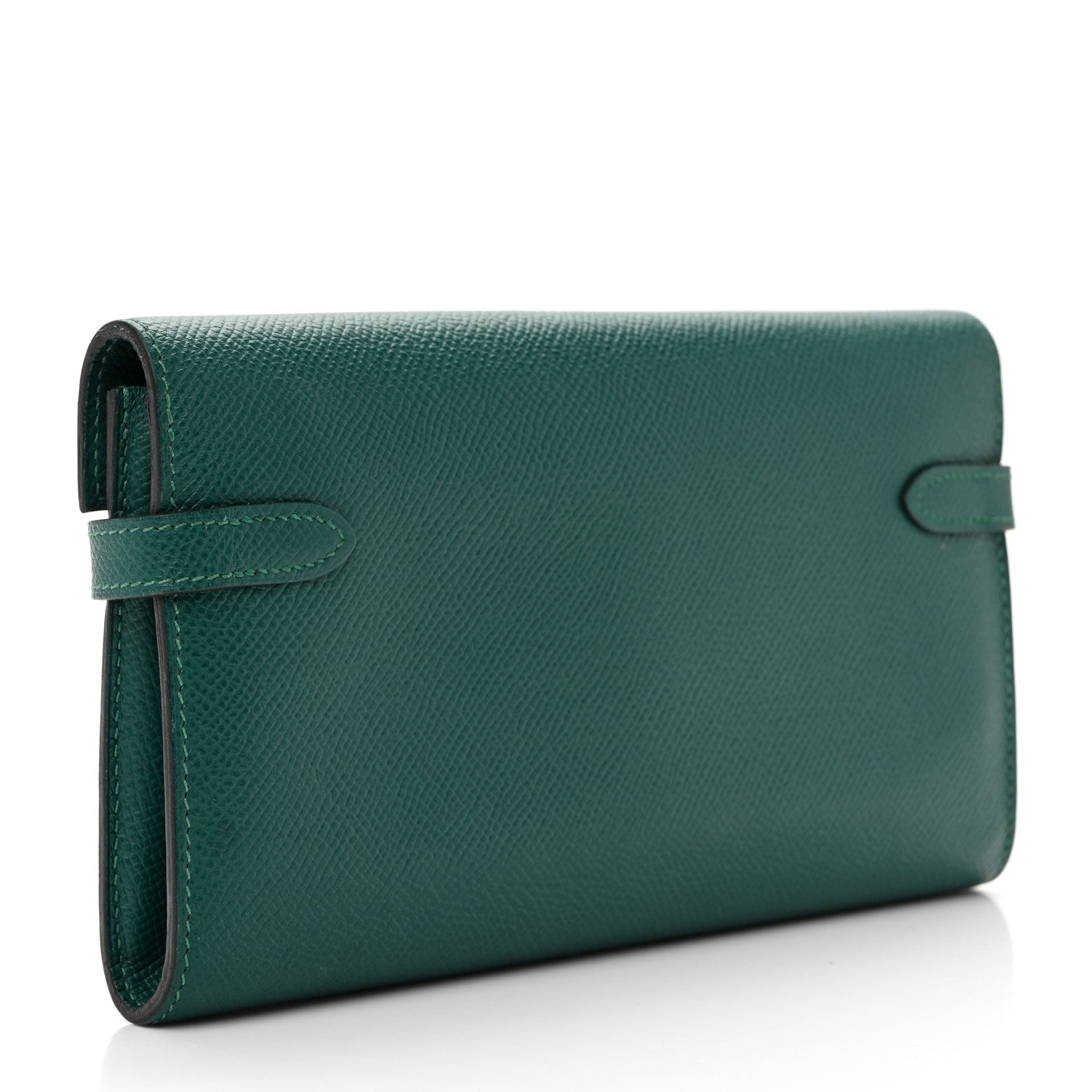 Hermes Epsom Kelly Longue Wallet Malachite 3 of 9