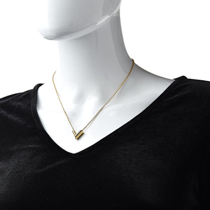 Louis Vuitton Essential V Necklace Gold 2 of 6
