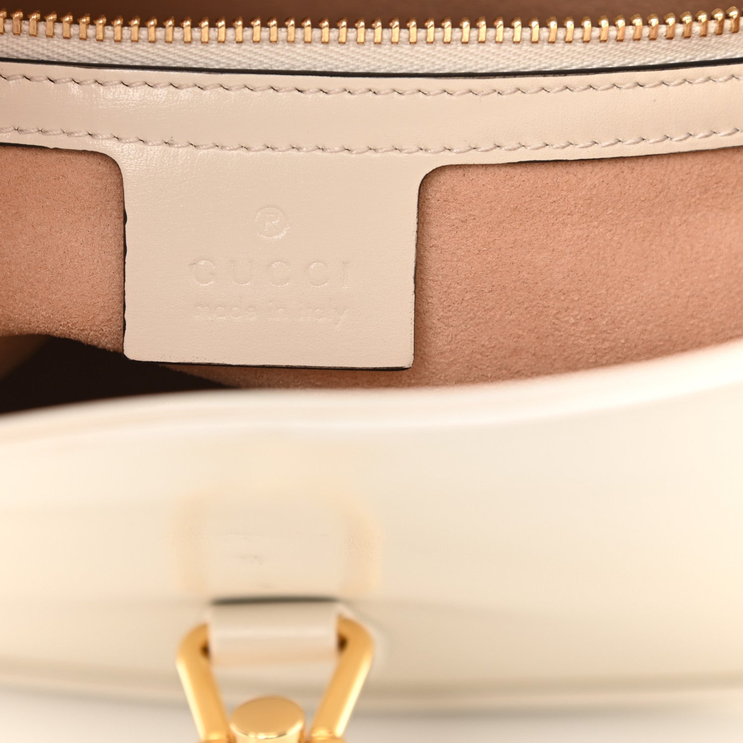 Gucci Boarded Dyana Lux Calfskin Small Jackie 1961 Hobo Mystic White 6 of 11