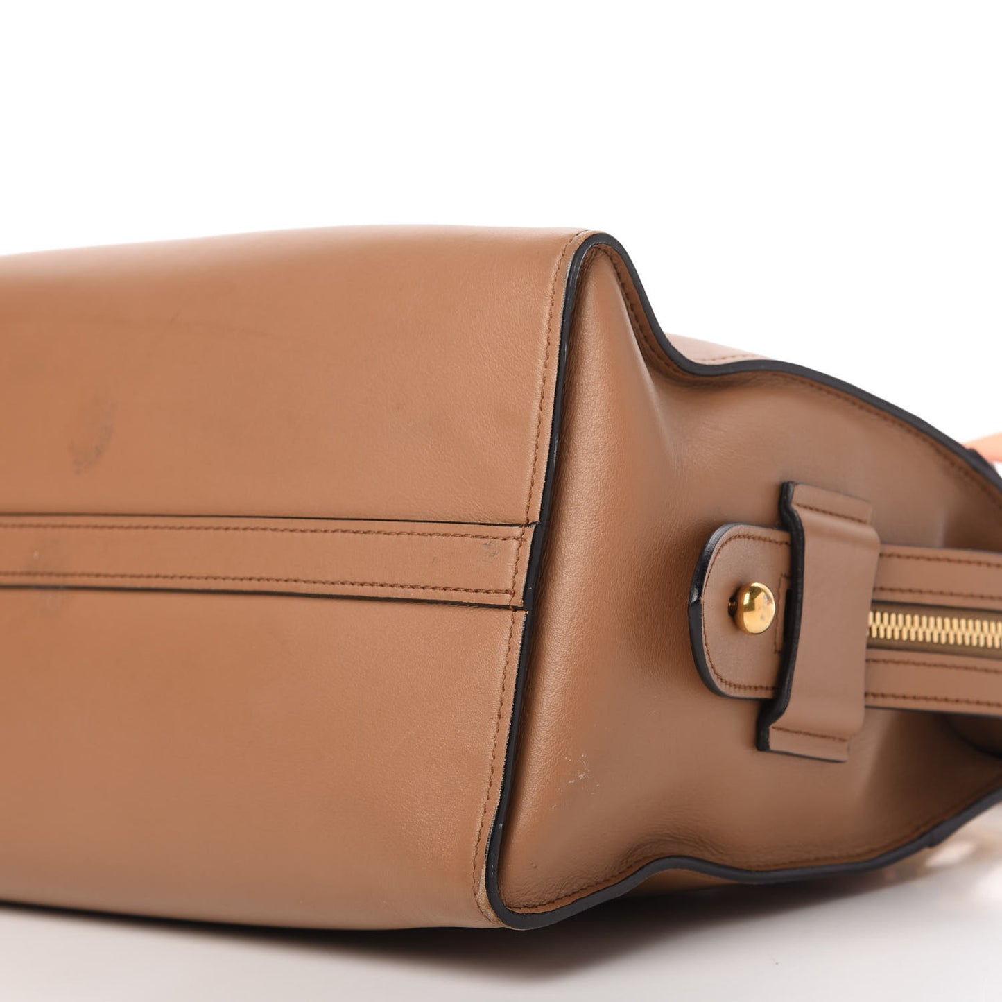 City Calf Saffiano Medium Esplanade Tote Caramel Papaya