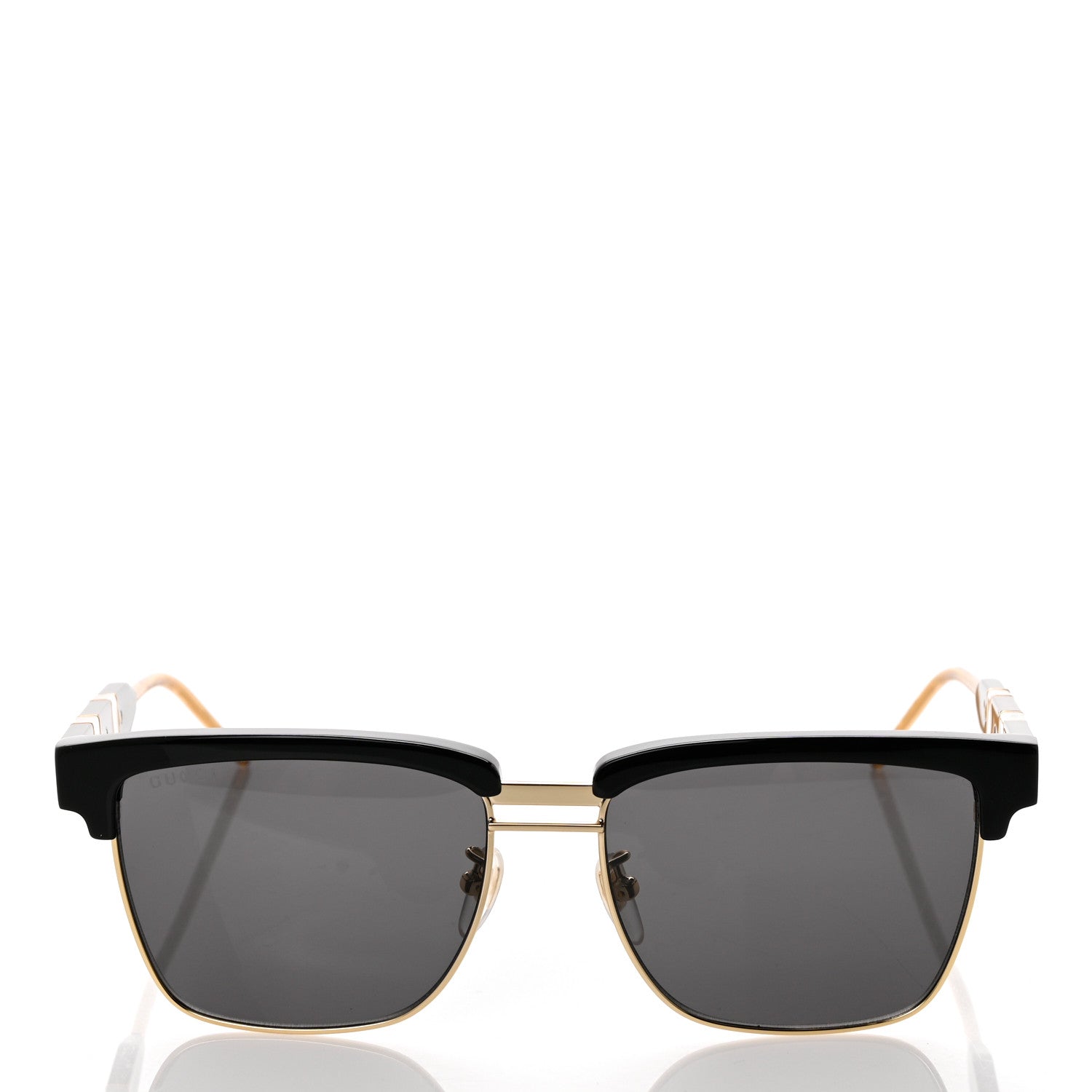 Gucci Squared Aviator GG Sunglasses GG0603S Black 2 of 8