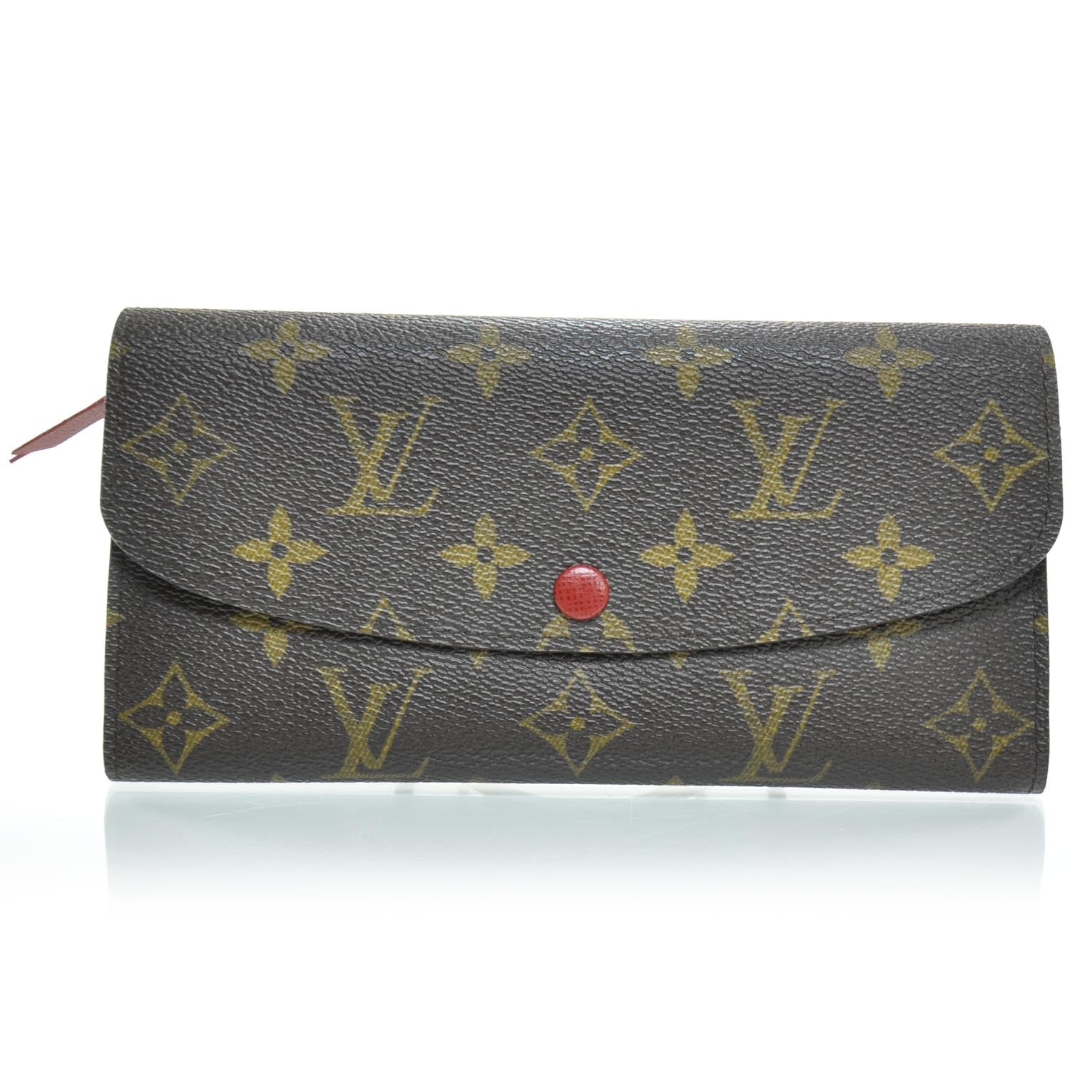 Louis Vuitton Monogram Emilie Wallet Red 1 of 7