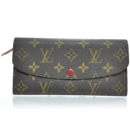 Louis Vuitton Monogram Emilie Wallet Red 1 of 7