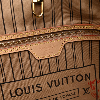 Louis Vuitton Monogram Stamped Inside Out Neverfull Bandouliere GM Beige 6 of 9