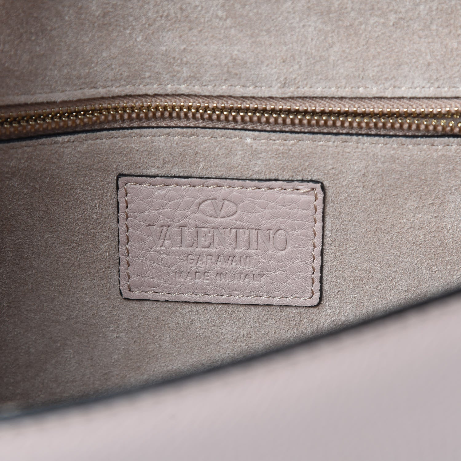 Valentino Garavani Pebbled Calfskin Small Glam Lock Rockstud Flap Poudre 7 of 10