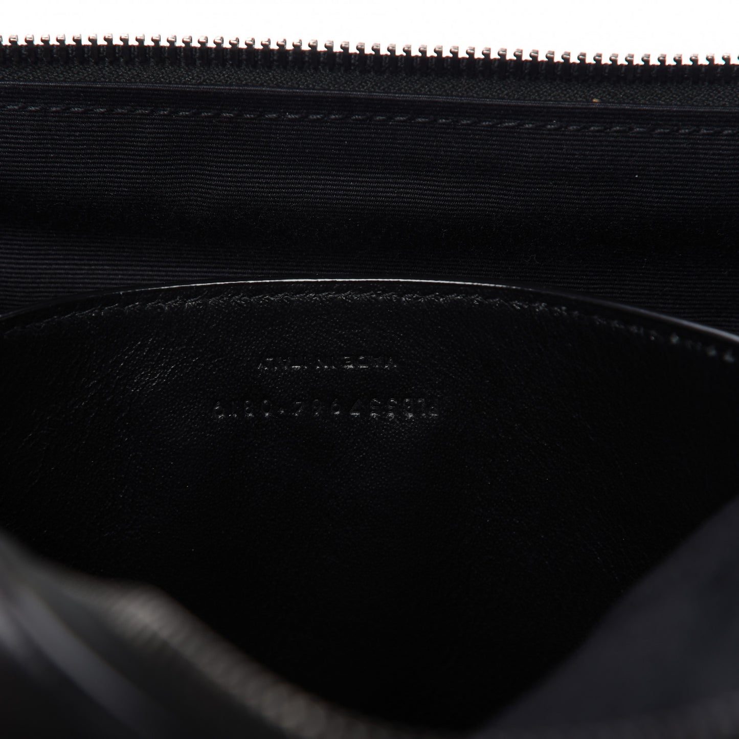 Lambskin Subway Belt Bag Black