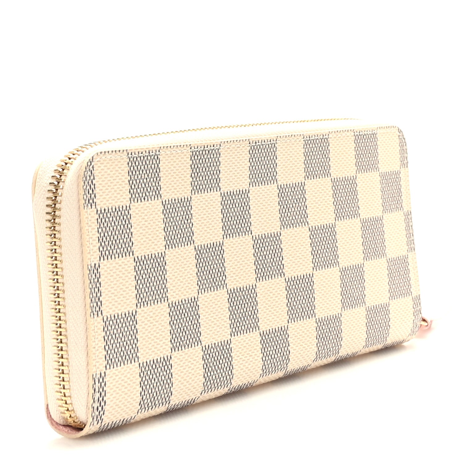 Louis Vuitton Damier Azur Clemence Wallet Rose Ballerine 3 of 8