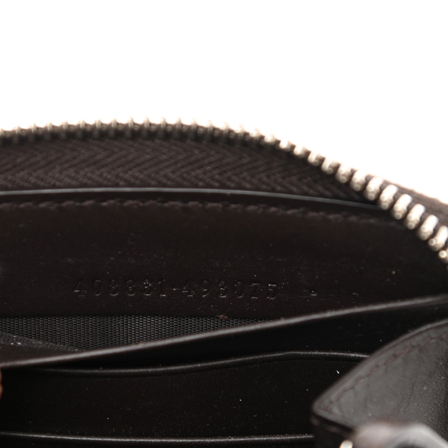 Gucci GG Supreme Monogram Web Bee Zip Around Wallet Beige Cocoa 7 of 12