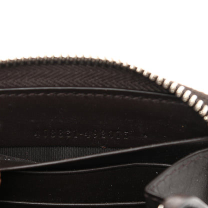 Gucci GG Supreme Monogram Web Bee Zip Around Wallet Beige Cocoa 7 of 12
