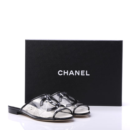 Chanel PVC Fantasy Patent CC Mules 35 Black 8 of 8