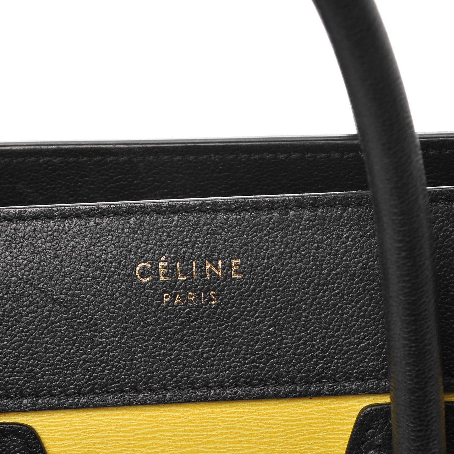 Nubuck Grained Calfskin Micro Tri-Color Luggage Fluo Yellow