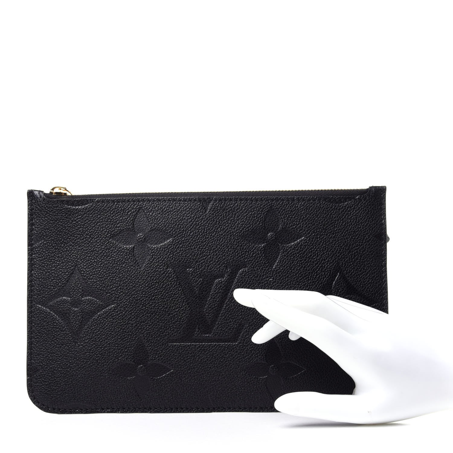 Louis Vuitton Empreinte Monogram Giant Neverfull MM Pochette Black 4 of 18