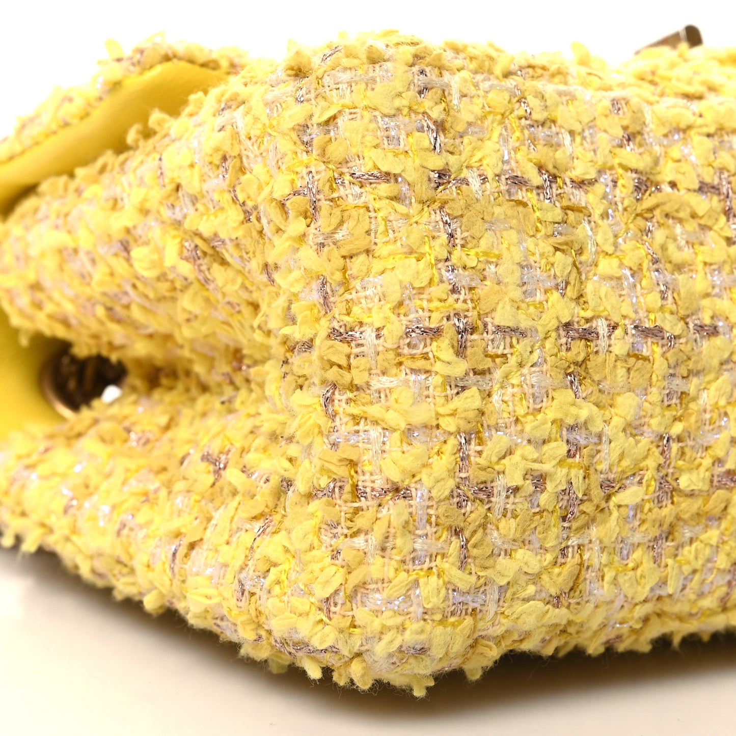 Tweed Quilted 2.55 Reissue Mini Flap Yellow