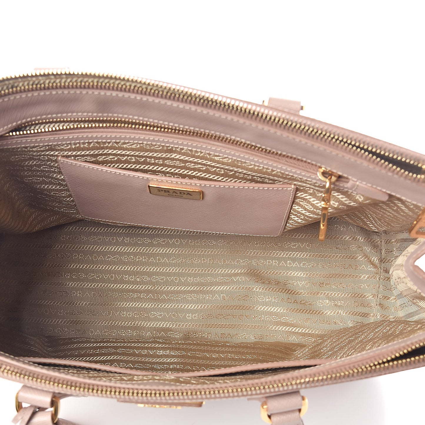Saffiano Large Galleria Double Zip Tote Cammeo