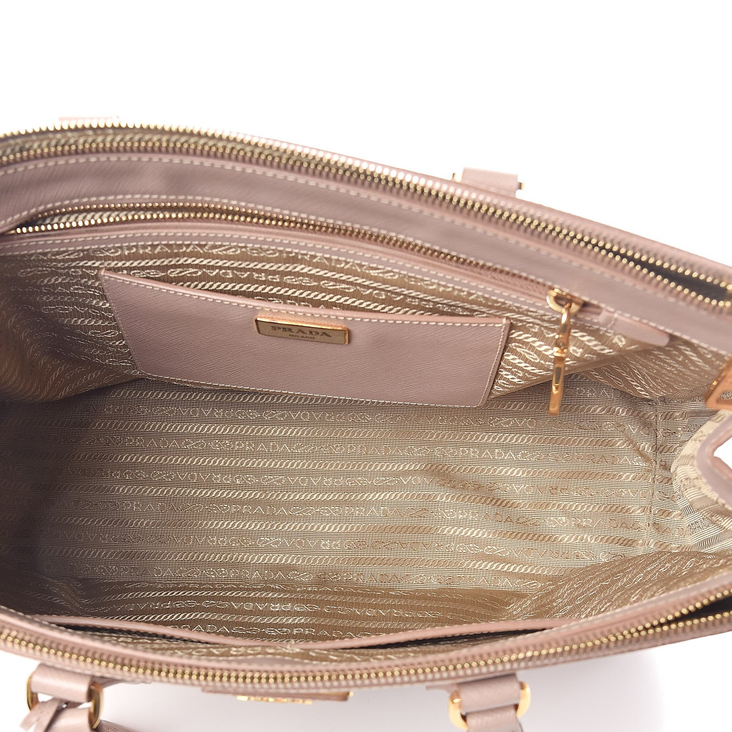 Prada Saffiano Large Galleria Double Zip Tote Cammeo 5 of 11