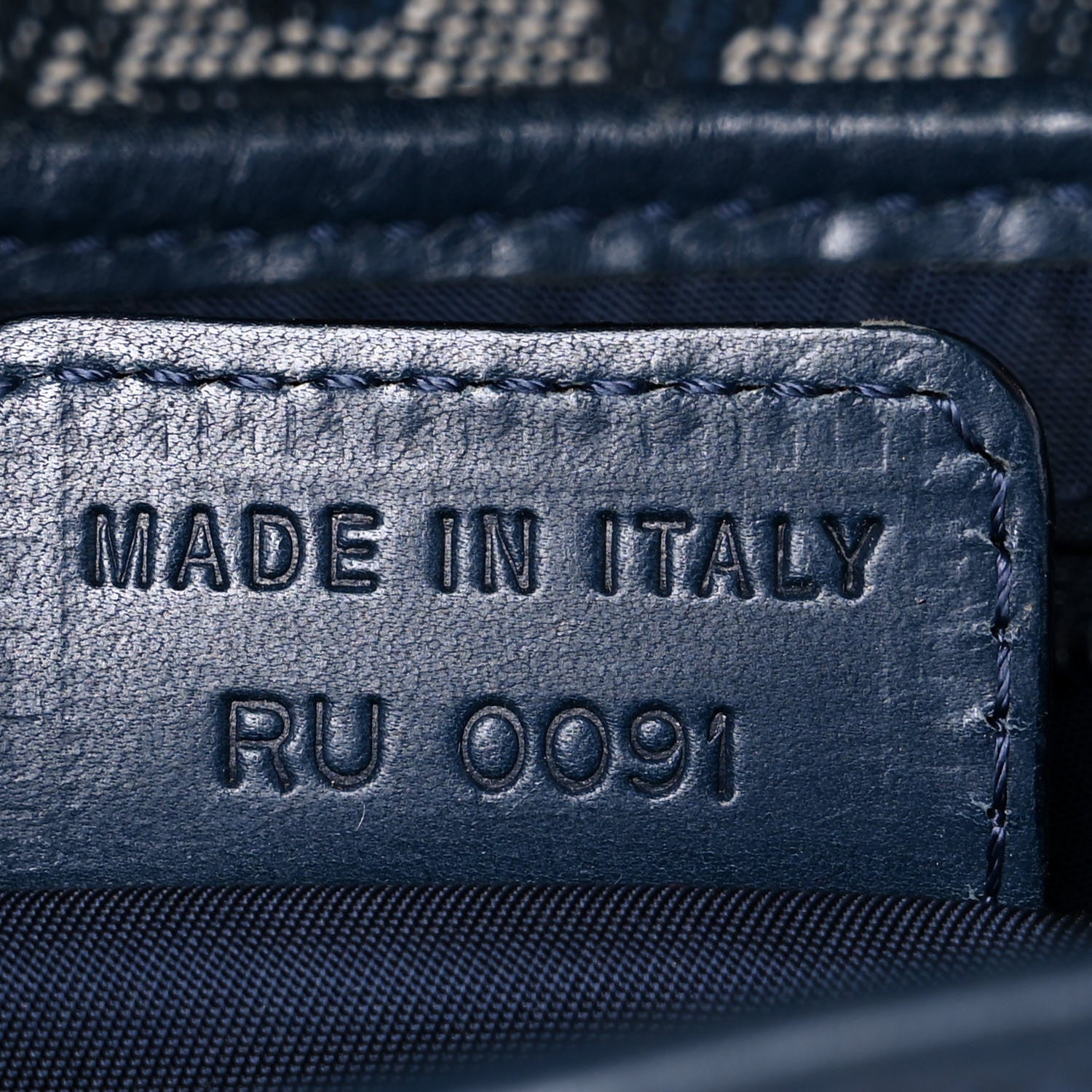 Christian Dior Monogram Saddle Bag Blue 7 of 18