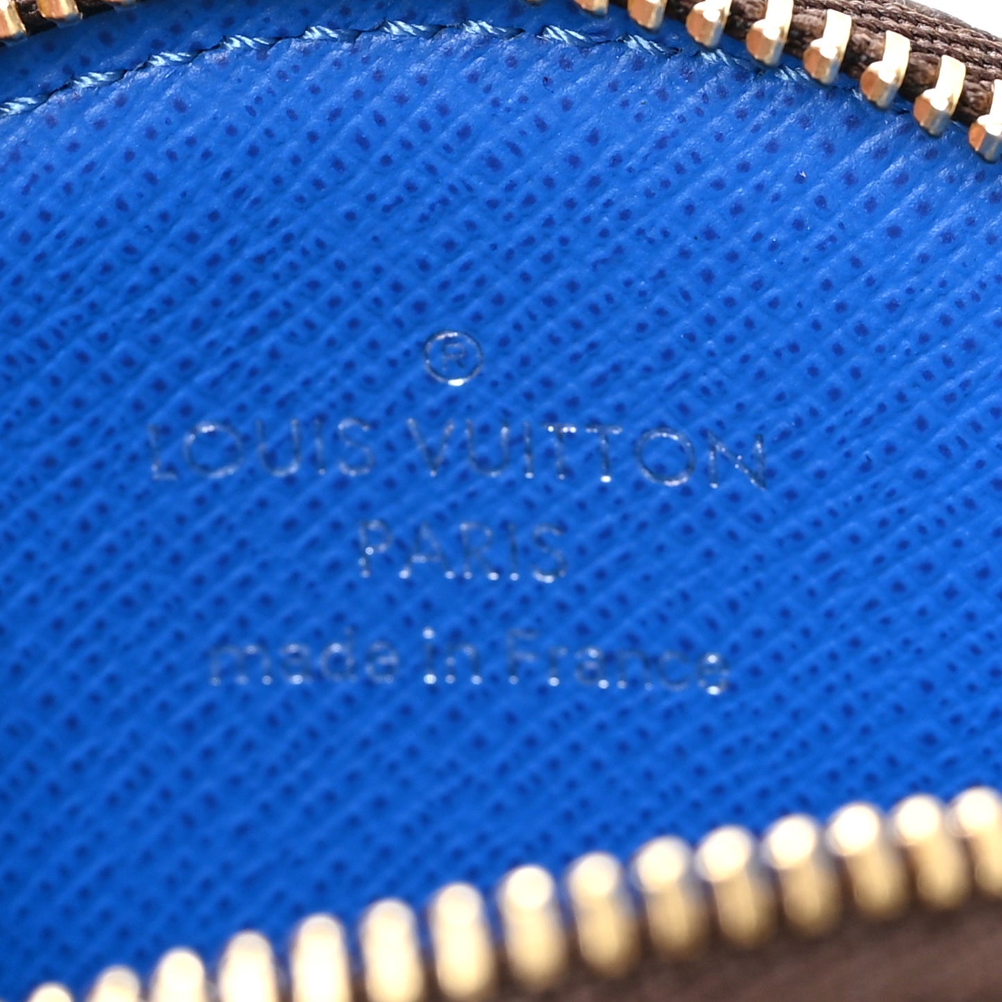 Monogram 2019 Christmas Animation Round Coin Purse Blue