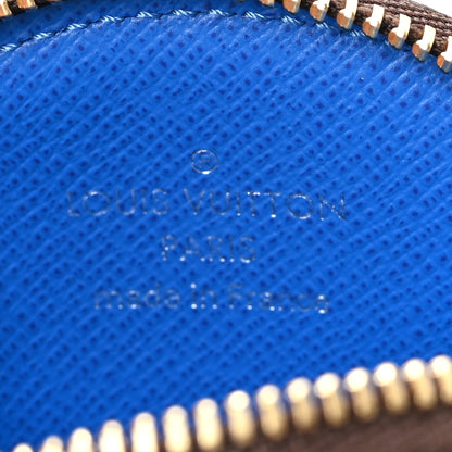 Louis Vuitton Monogram 2019 Christmas Animation Round Coin Purse Blue 6 of 6