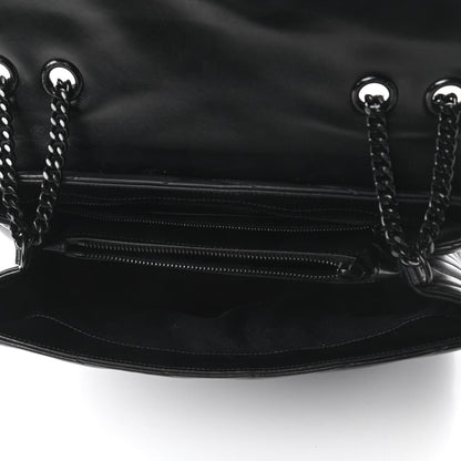 Saint Laurent Calfskin Y Quilted Monogram Medium Loulou Chain Satchel Black 5 of 11