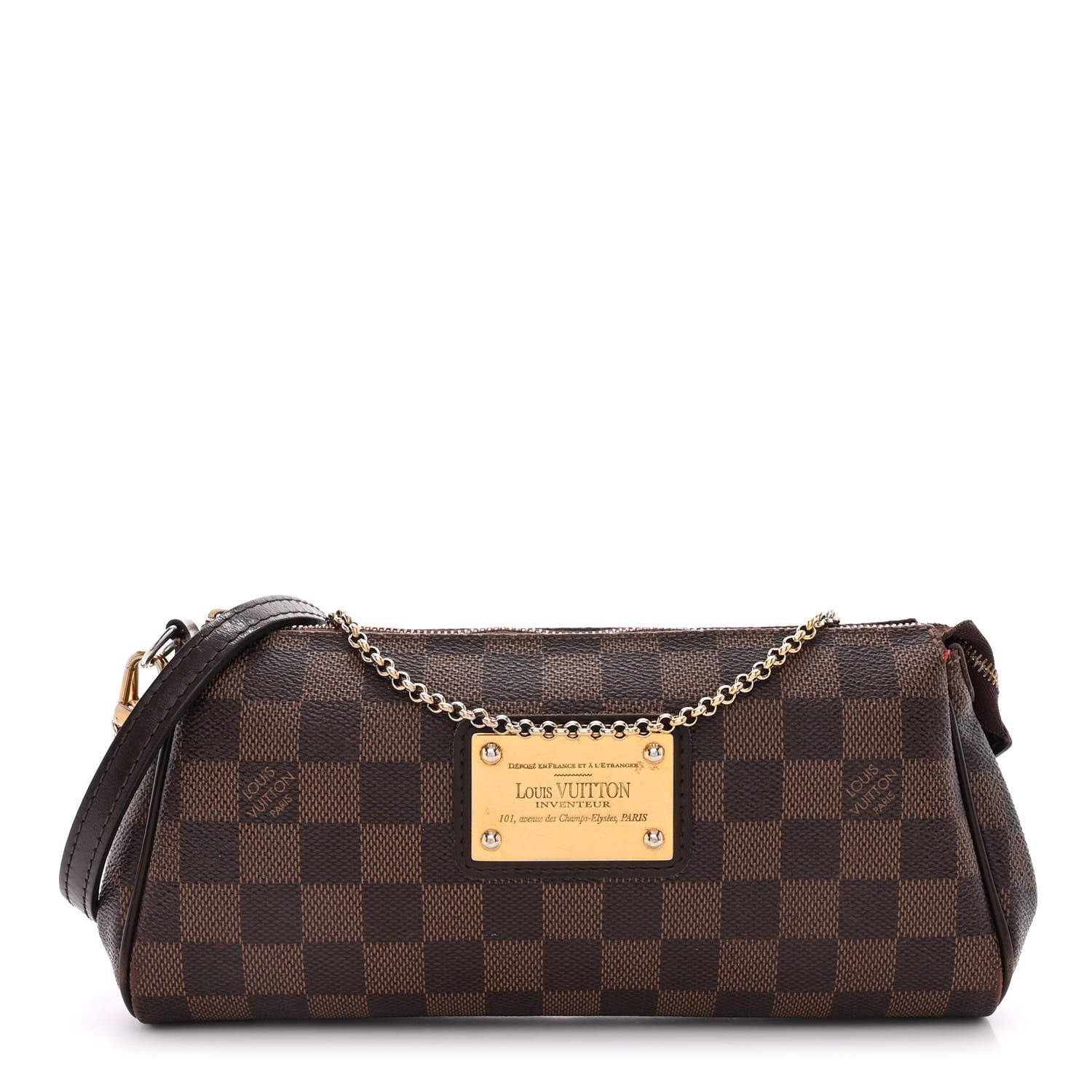Louis Vuitton Damier Ebene Eva Clutch 1 of 15
