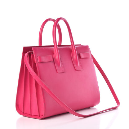 Saint Laurent Calfskin Small Sac De Jour Bubblegum 4 of 8