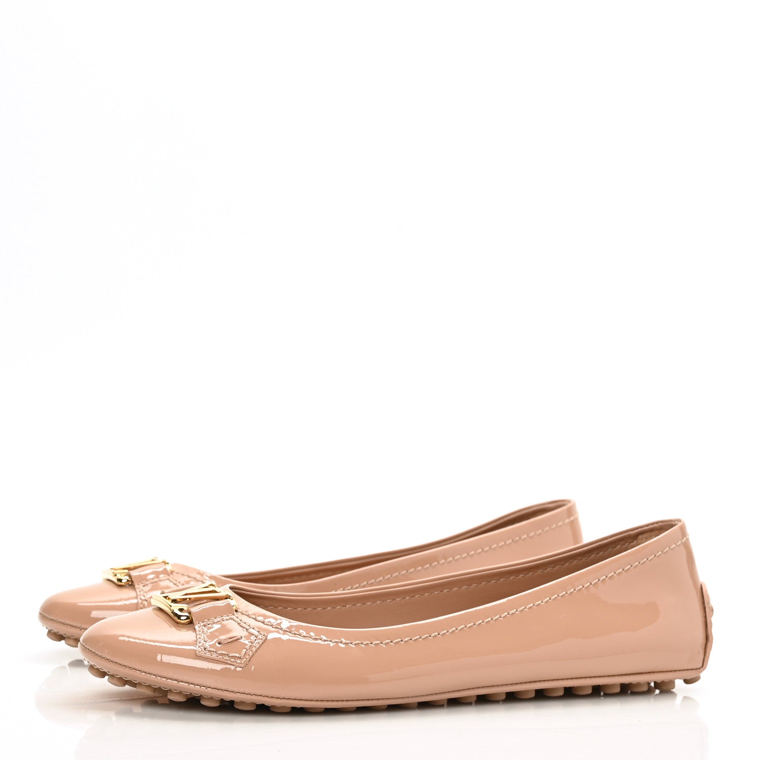 Louis Vuitton Patent Calfskin Oxford Ballerina Flats 36.5 Rose Poudre 3 of 8