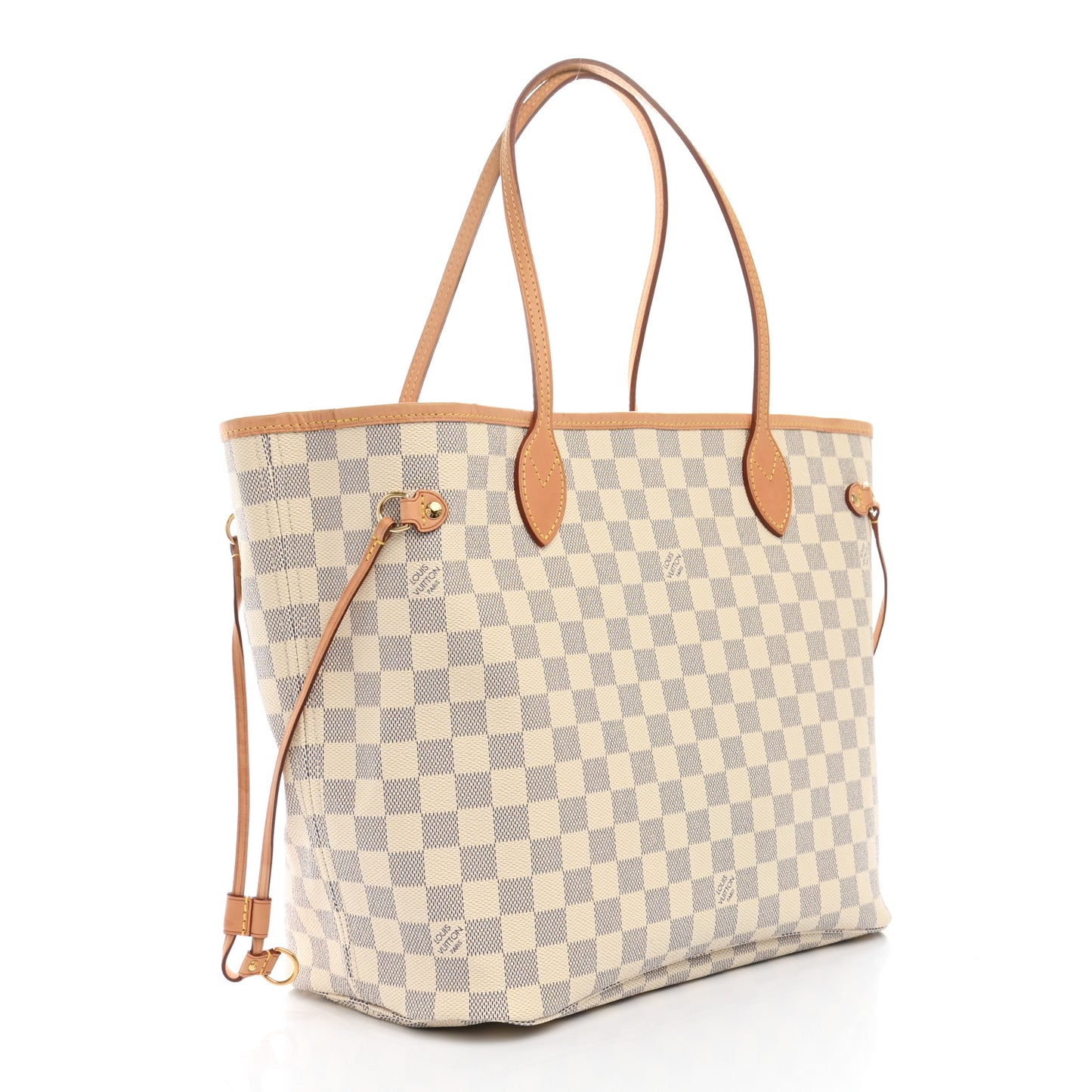 Damier Azur Neo Neverfull MM Rose Ballerine
