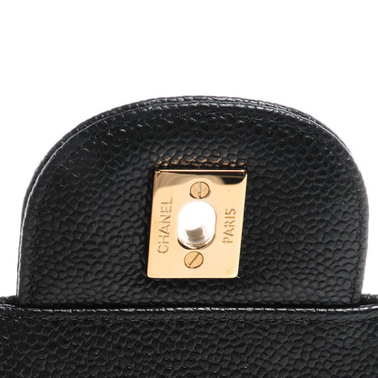 Chanel Caviar Quilted Jumbo Double Flap Black 6 of 9