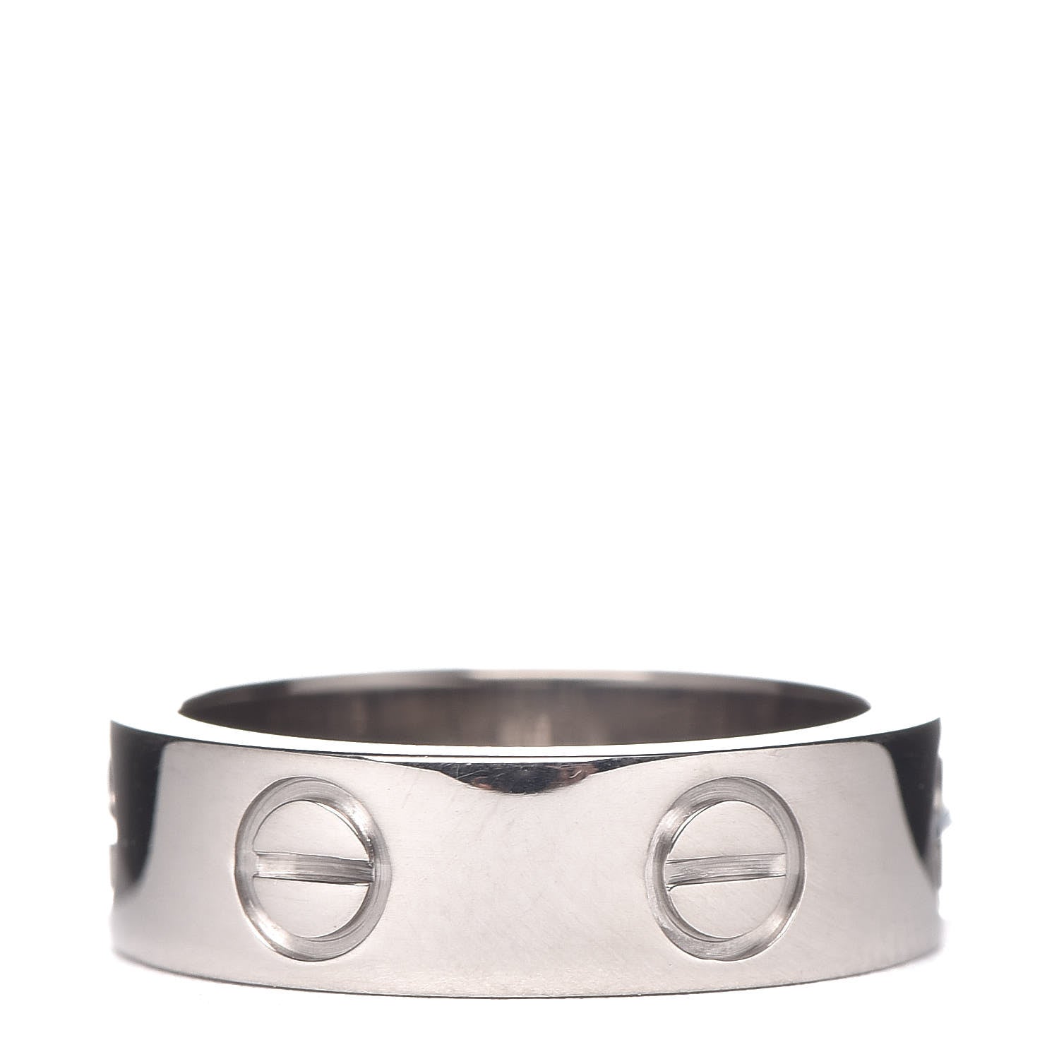 Cartier 18K White Gold 5.5mm LOVE Ring 50 5.25 3 of 5
