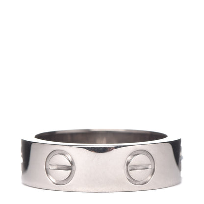Cartier 18K White Gold 5.5mm LOVE Ring 50 5.25 3 of 5