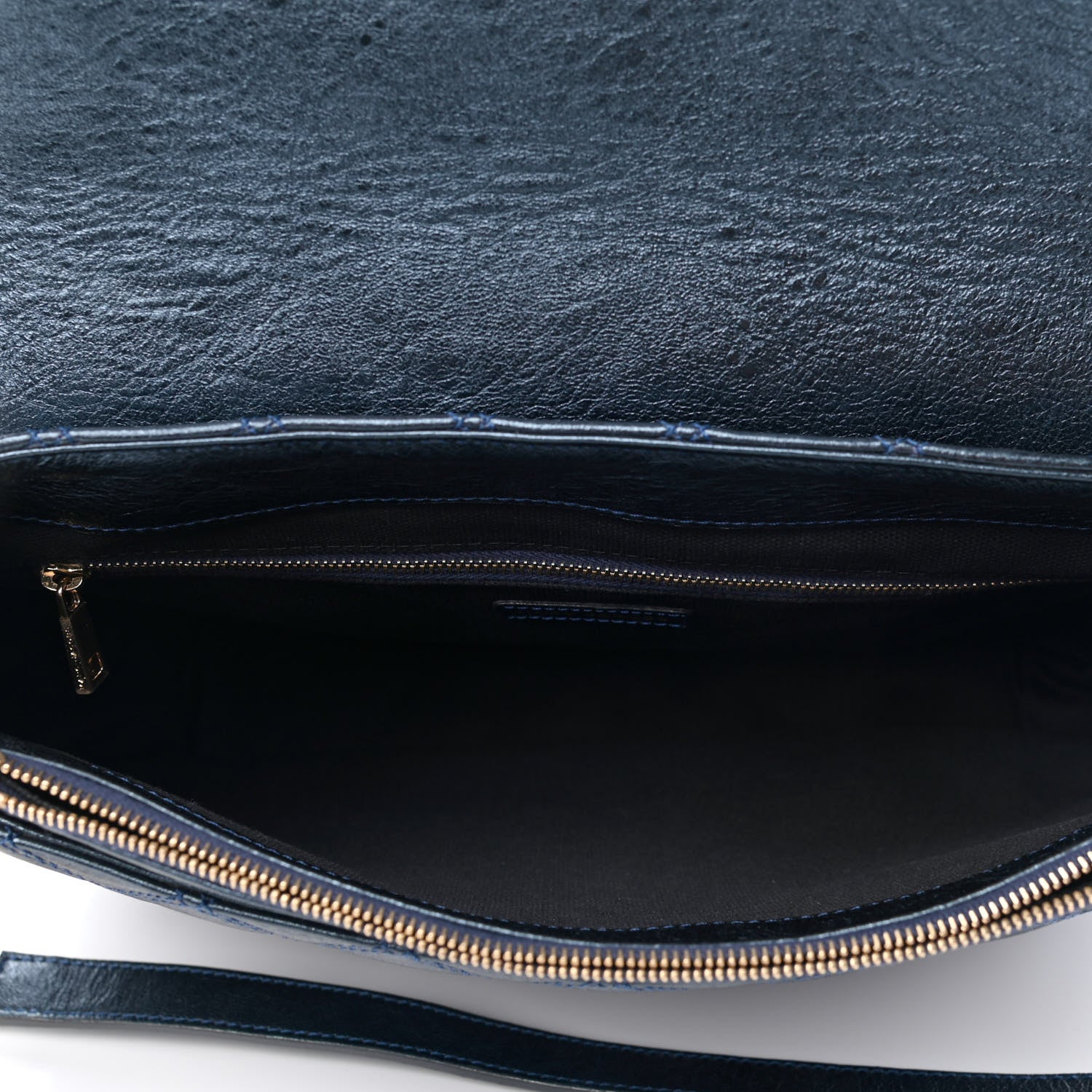 Marc Jacobs Metallic Lambskin Quilted The Large Single Flap Blue 4 of 4