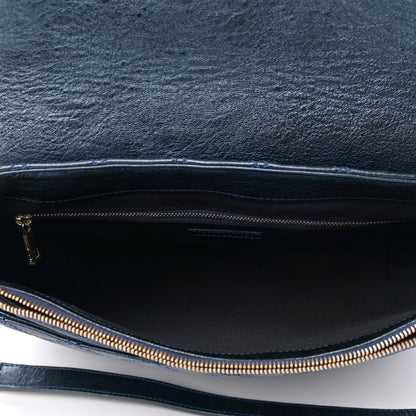 Marc Jacobs Metallic Lambskin Quilted The Large Single Flap Blue 4 of 4